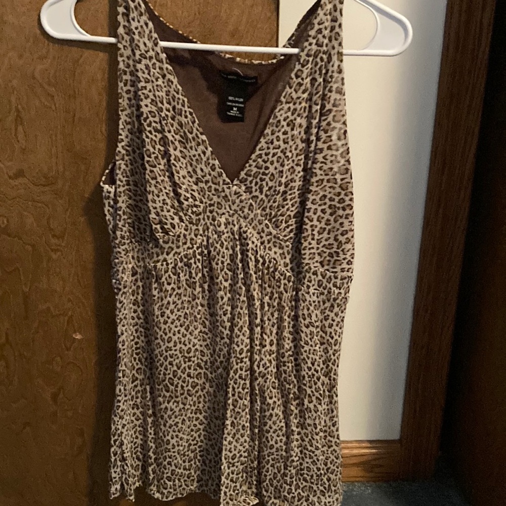 Leopard printed top